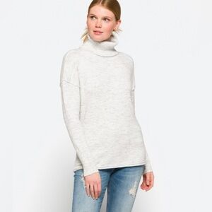 NWT Light Grey Spongey Turtleneck Sweater